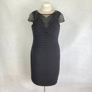 Adrianna Papell Sheath Dress Cocktail Sexy Coquette Flirty Minx Holiday NYE 10